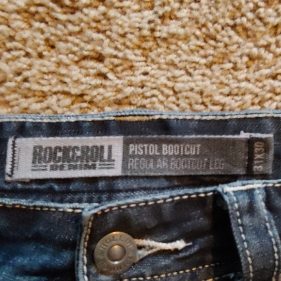 Rock and Roll Denim Pistol Reflex Bootcut Jeans - Picture 3 of 5